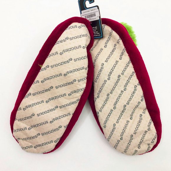 NWT Snoozies Women's Mama Needs a Beer Non Skid Soles Large 9/10 Burgundy - Picture 5 of 6